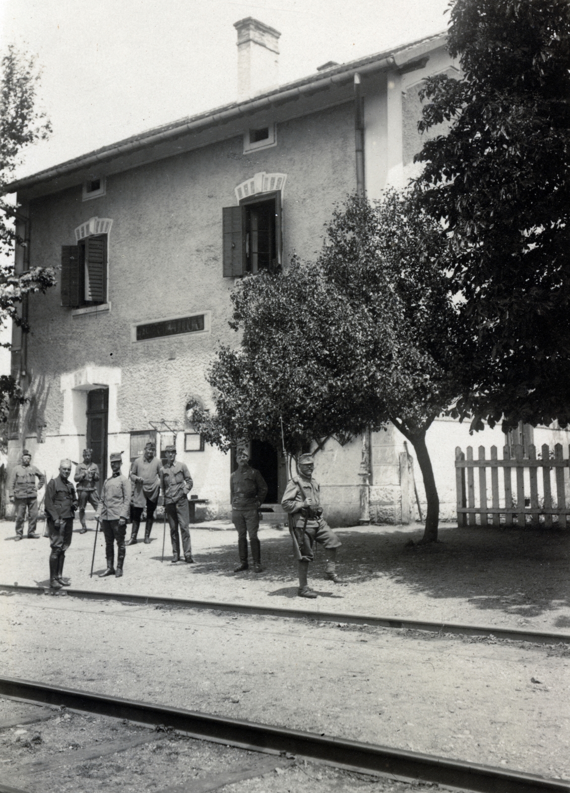 Serbia, (Ražanj járás), vasútállomás., 1917, Wittner Lucia, Fortepan #163622