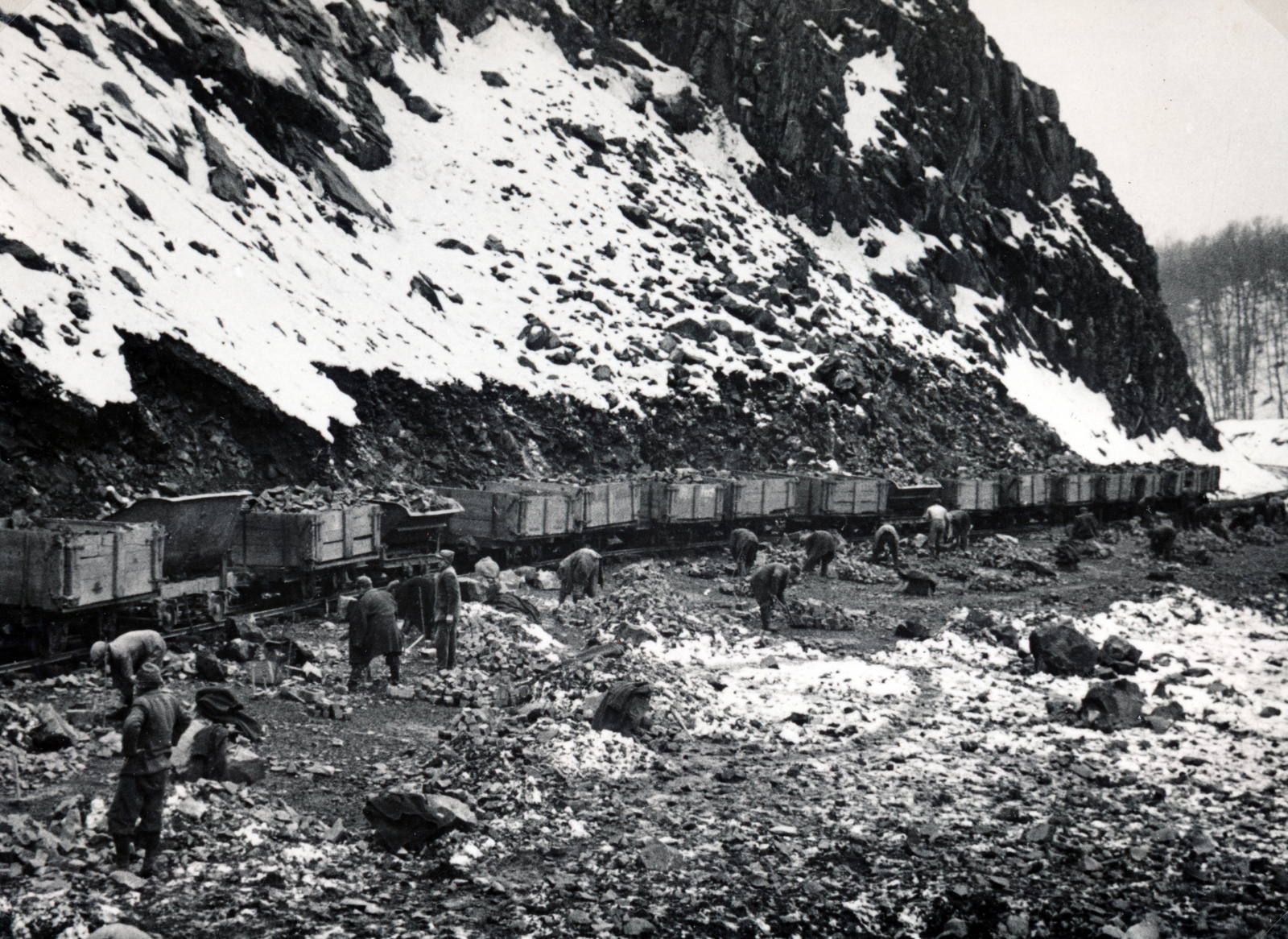 Hungary, Szob, Csák-hegy, kőbánya., 1935, Fadgyas Bence, stone mine, Fortepan #163938