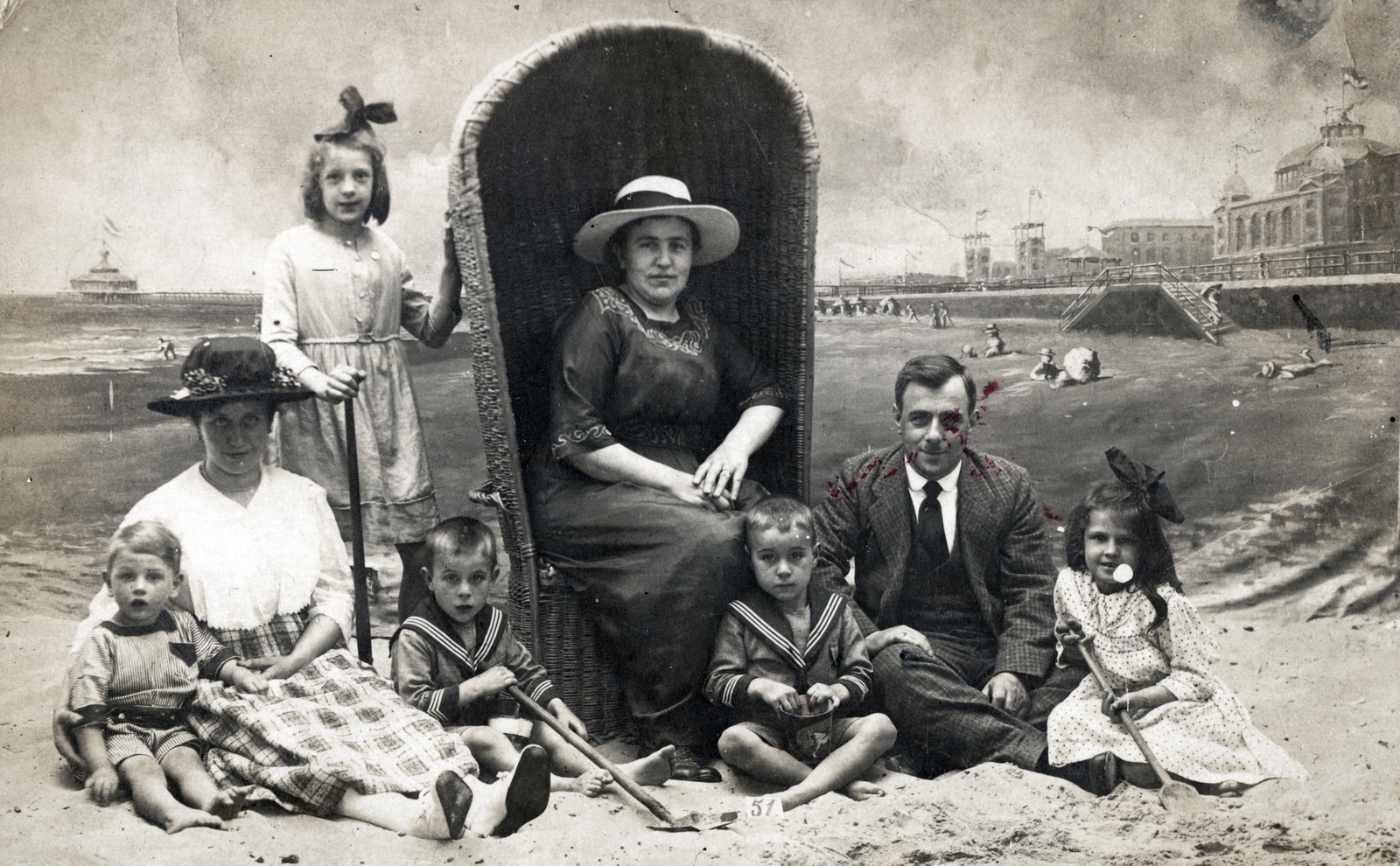 1917, Major Ernő, family, windbreak cab, Fortepan #164541