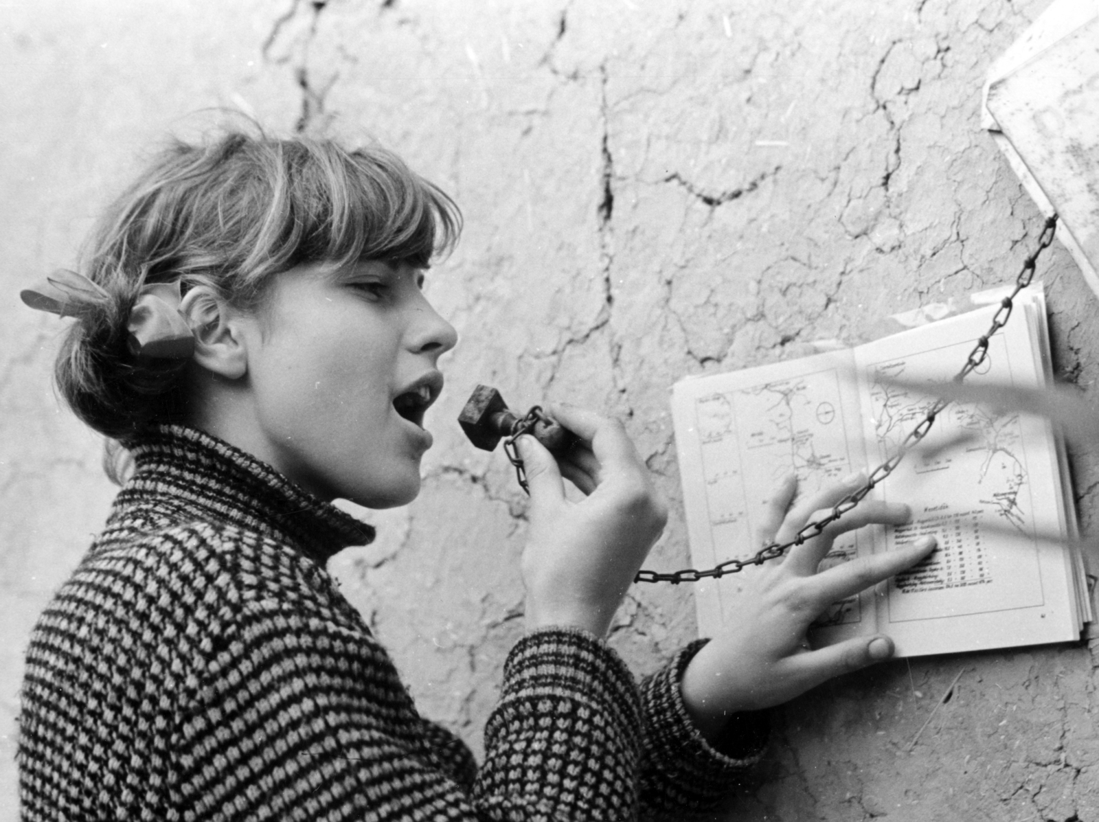 Magyarország, Országos Kéktúra ellenőrzőpont, pecsételés az igazolófüzetbe., 1967, Faragó László, kirándulás, turista, bélyegzés, Fortepan #164773