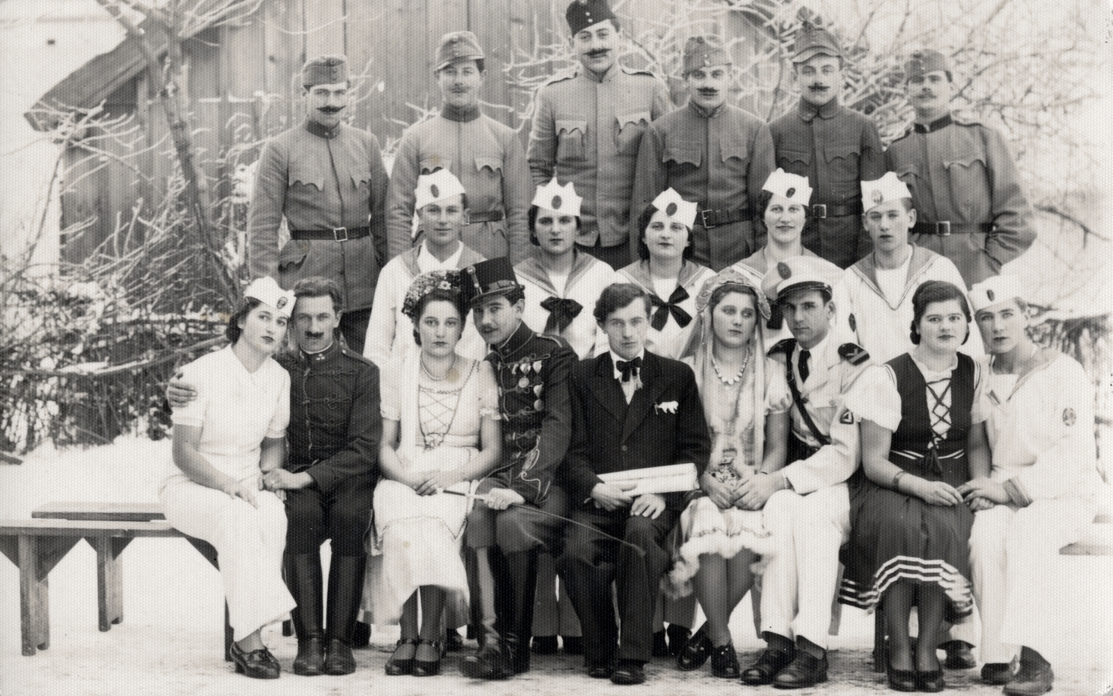 Magyarország, Fertőd, (Eszterháza)., 1940, Bors Anikó, színjátszókör, Fortepan #165216