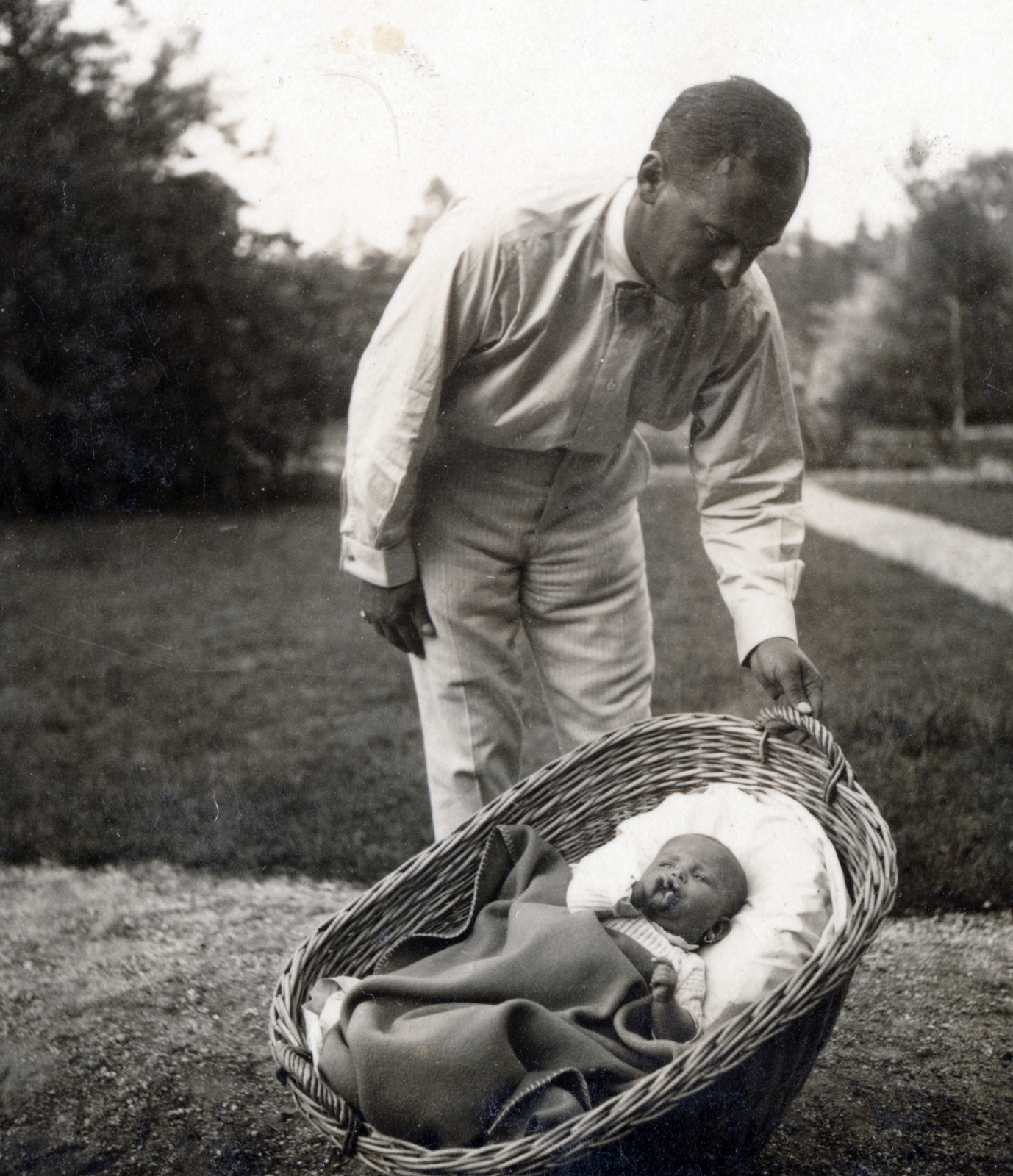 1928, Bánfalvi Jánosné, newborn, Fortepan #165308