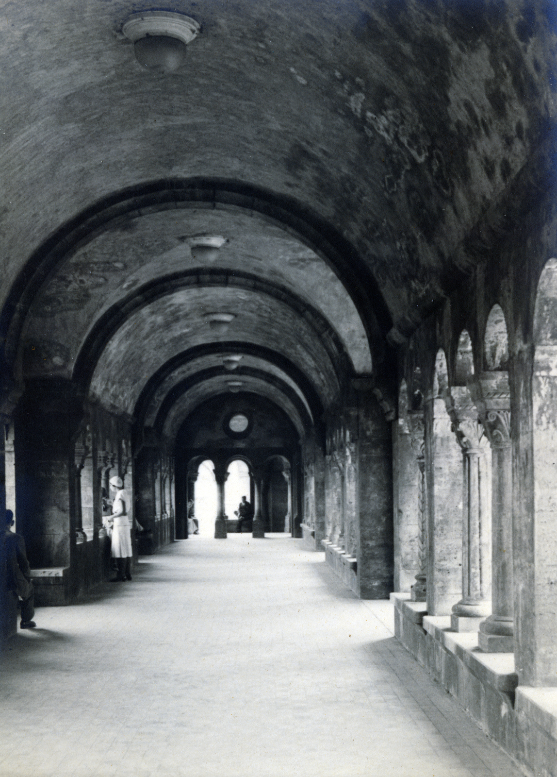 Magyarország, budai Vár,Halászbástya, Budapest I., 1921, Olbert Mariann, Budapest, boltív, átjáró, árkád, Fortepan #165457