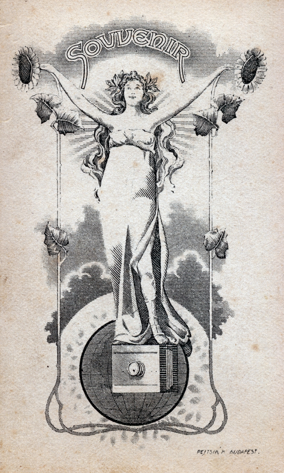 Hungary, 1912, Cselényiné Szántó Erzsébet, verso, photographer, studio, Fortepan #165565