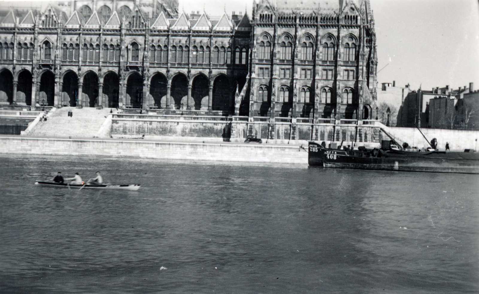 Hungary, Budapest V., a Parlament a Dunáról nézve., 1936, Rostóczky Alfonz, Budapest, Fortepan #165606