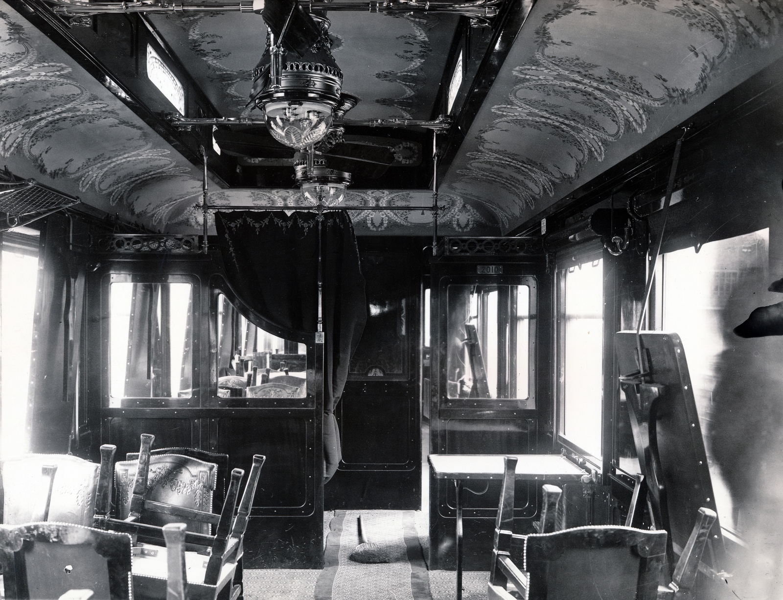 1911, Villányi György, interior, coach, Fortepan #170103