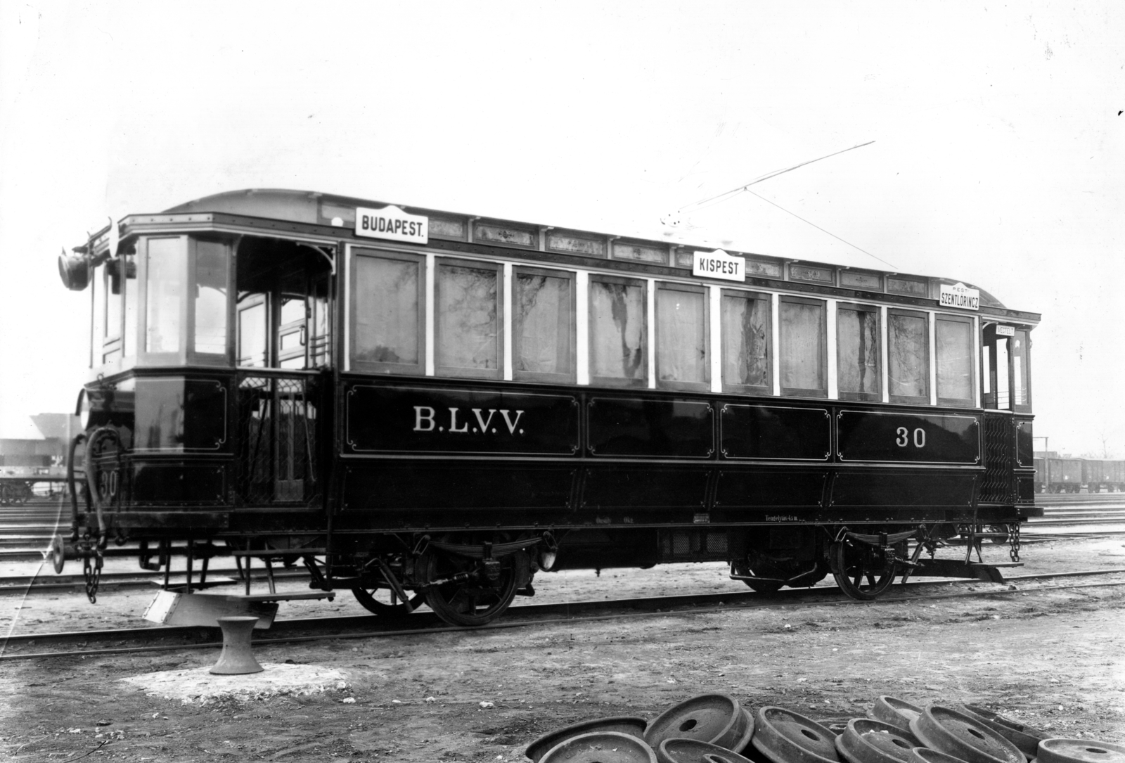 1912, Villányi György, tram, Fortepan #170107