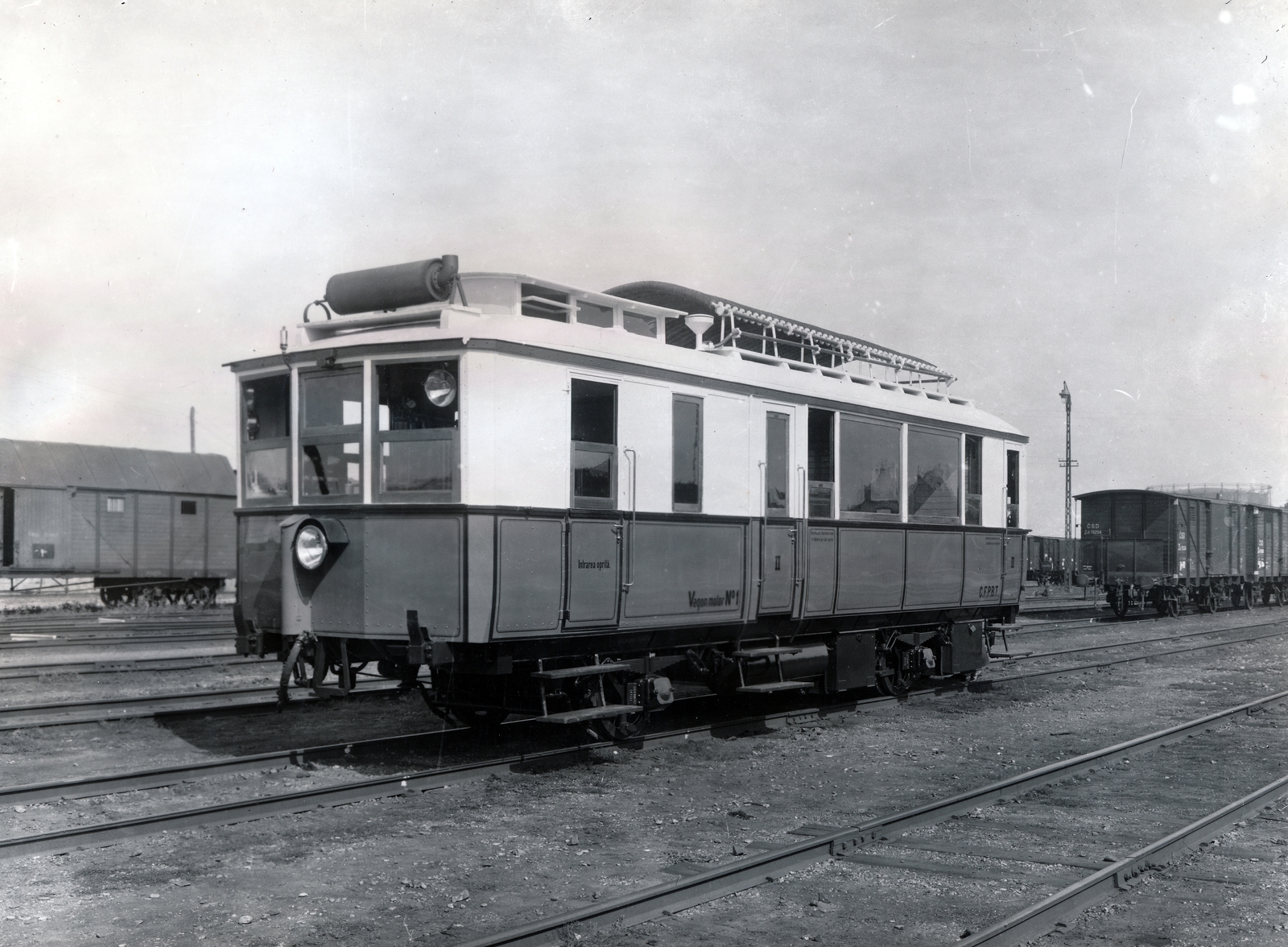 1926, Villányi György, motorkocsi, Fortepan #170284