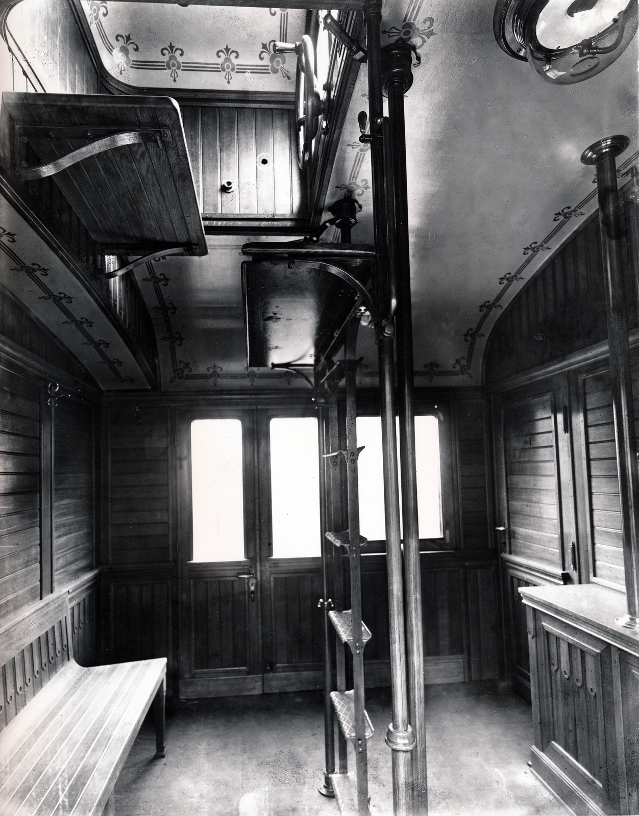 1906, Villányi György, interior, coach, Fortepan #170306