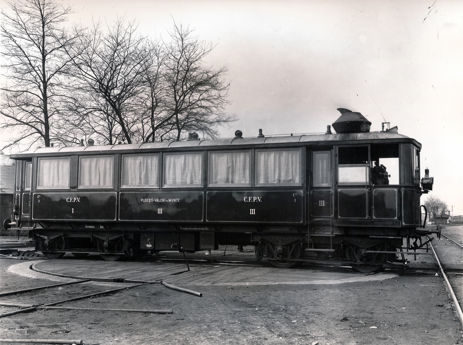 1908, Villányi György, vagon, fordítókorong, motorkocsi, Fortepan #170320