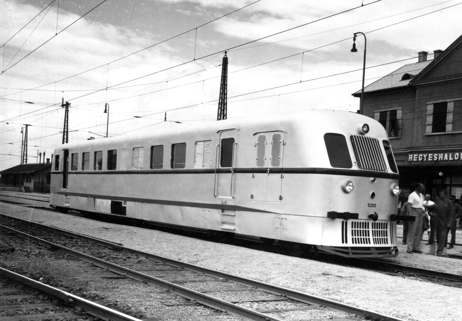 Hungary, Hegyeshalom, vasútállomás., 1939, Villányi György, Ganz-brand, , Egyiptian Railways, Fortepan #170337