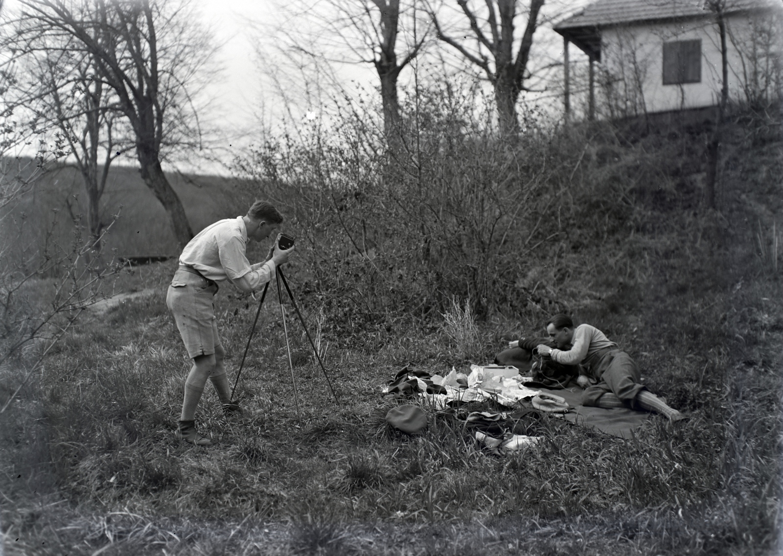 1936, Privát Fotó és Film Archívum-Höfler Tibor gyűjtemény, fotózás, fotóállvány, Fortepan #170399