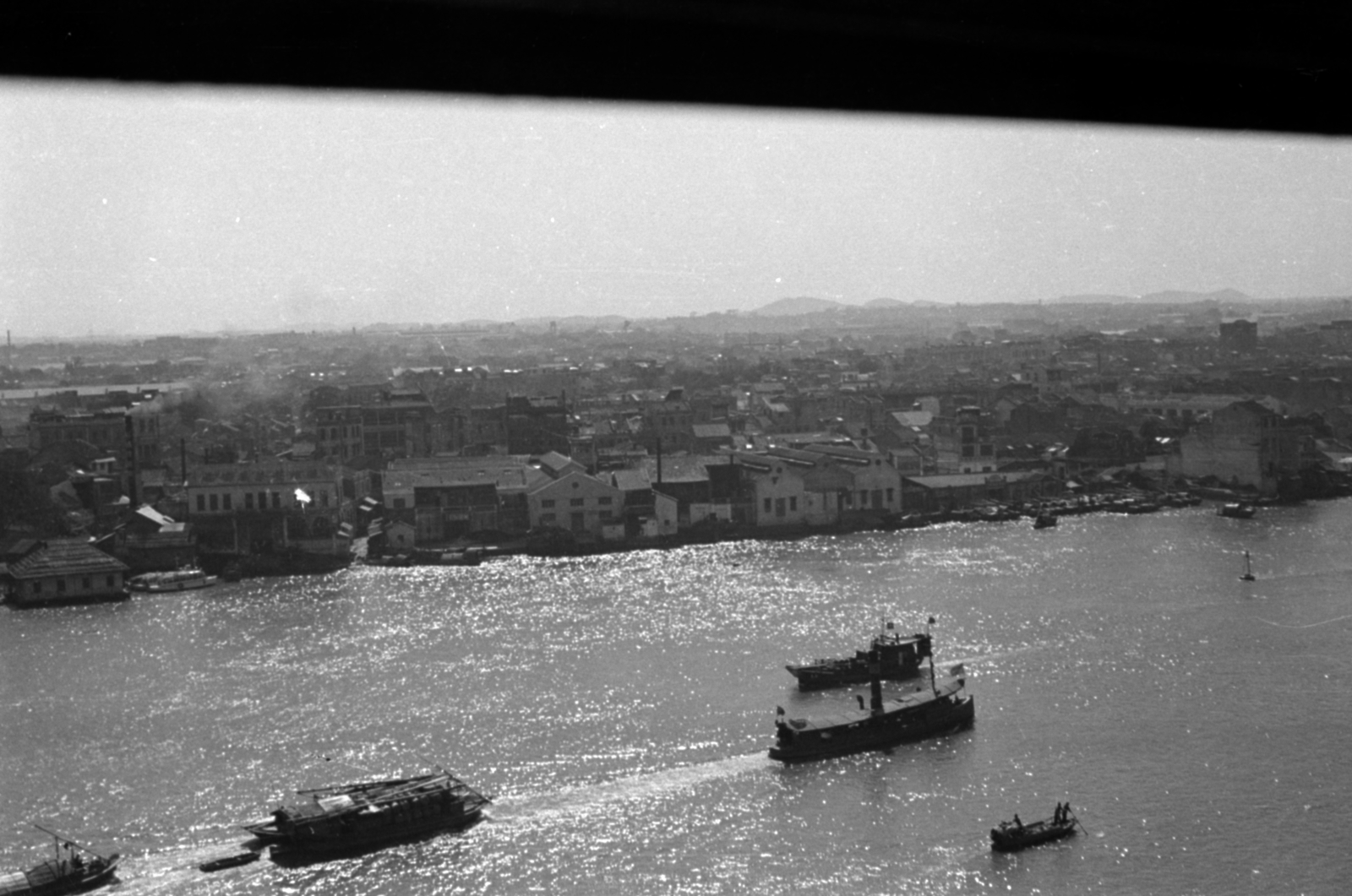 1955, Lőrinczi Ákos, picture, ship, river, Fortepan #170437