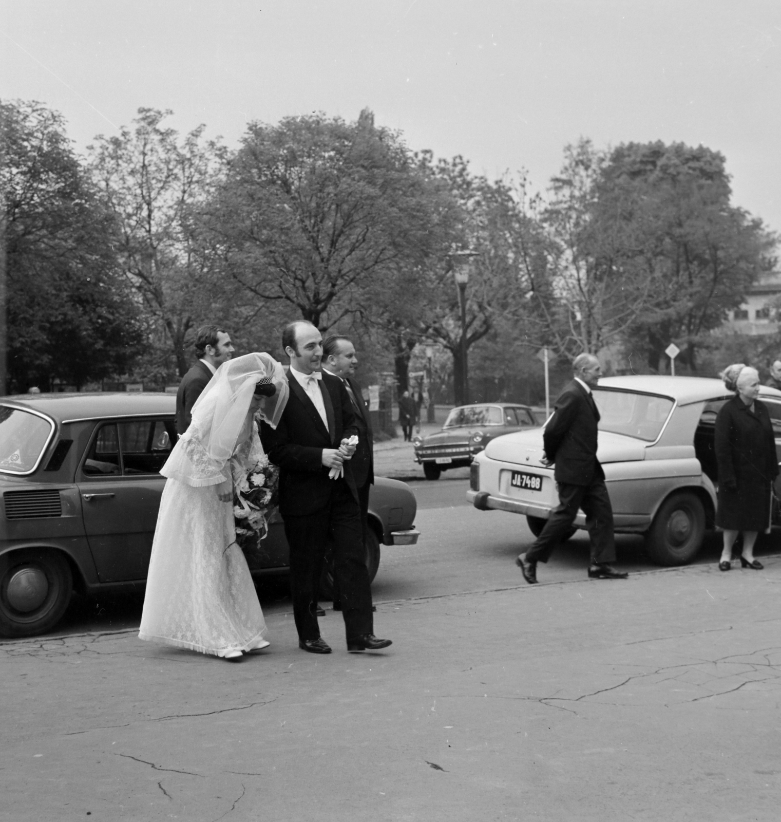 1972, Péterffy István, wedding ceremony, bride, Fortepan #170660