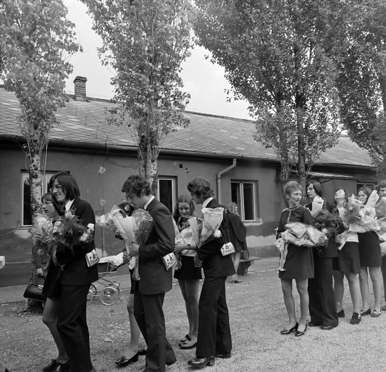 1973, Péterffy István, ballagás, Fortepan #170703