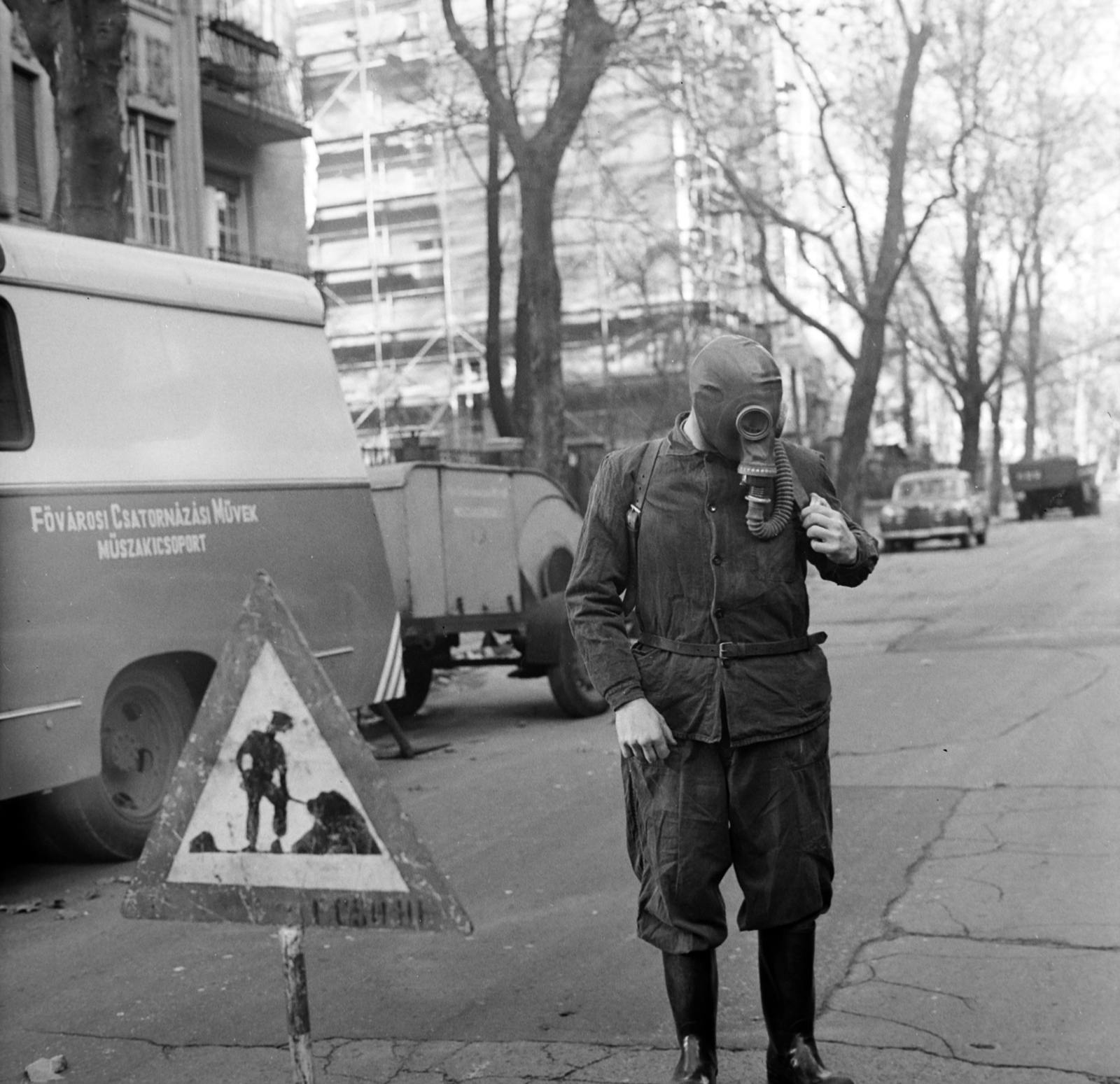 Hungary, Budapest XIV., az Abonyi utca a Dózsa György út felől a Cházár András utca felé nézve., 1974, Péterffy István, Mercedes W120, Budapest, Fortepan #170737