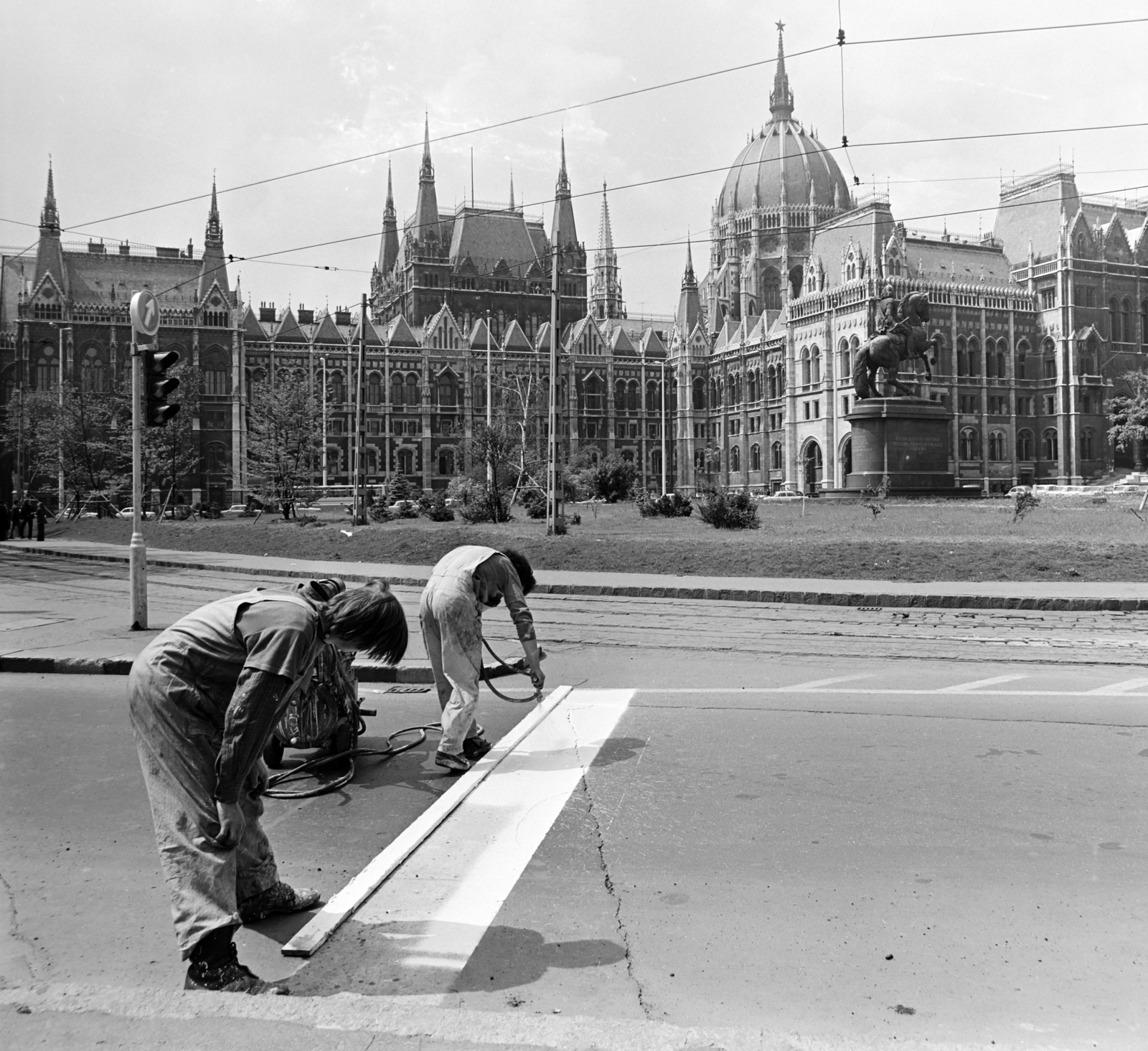 Hungary, Budapest V., Kossuth Lajos tér, Parlament., 1975, Péterffy István, Budapest, Fortepan #170800