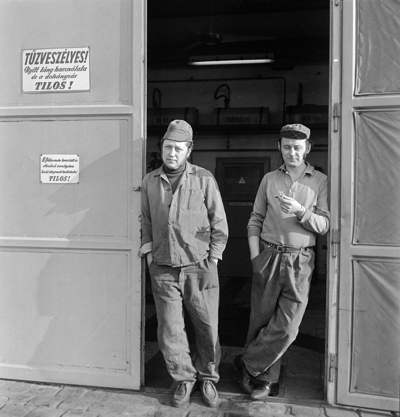 1975, Péterffy István, worker, cap, Fortepan #170810
