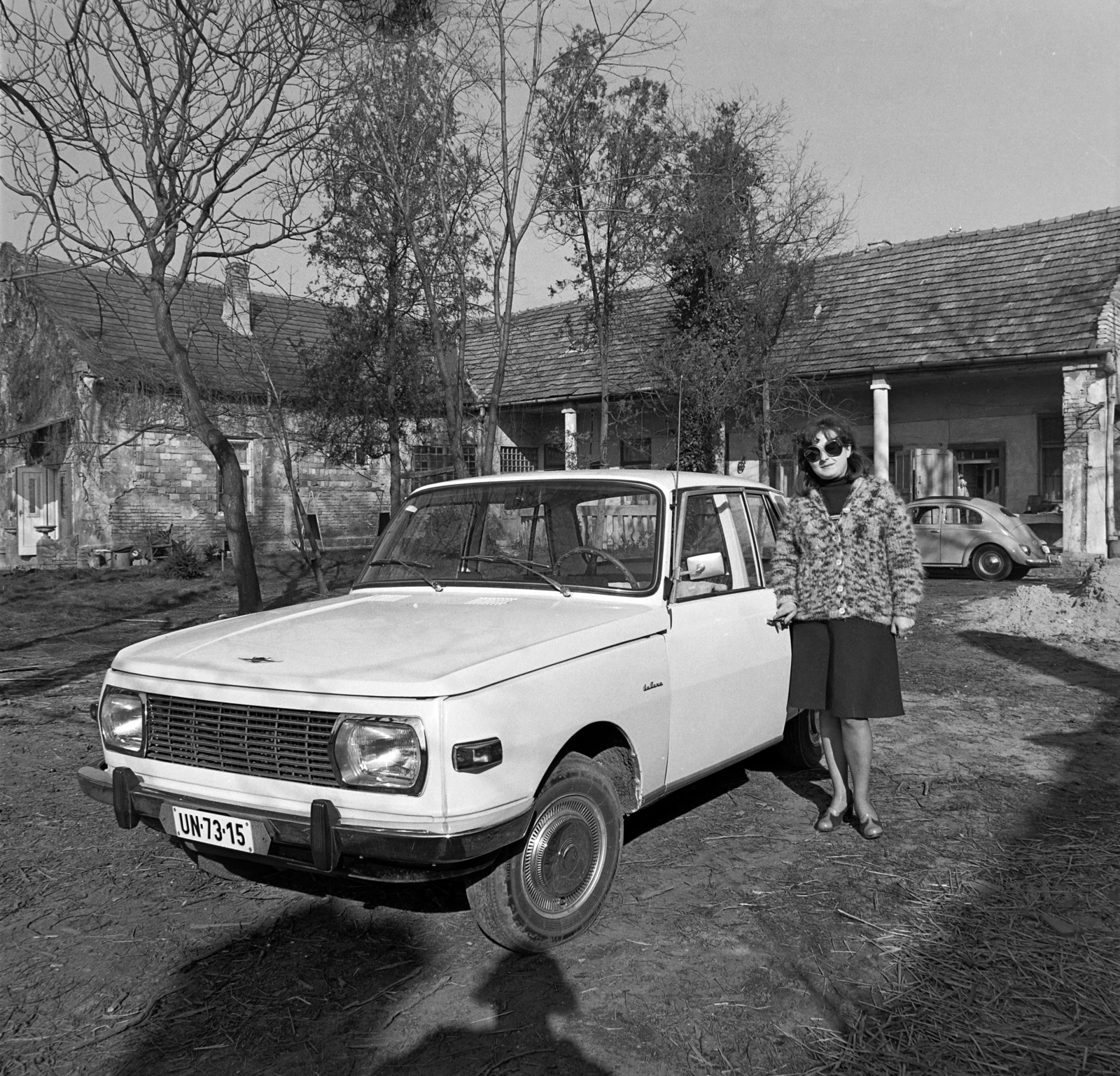 1975, Péterffy István, Wartburg-márka, Volkswagen-márka, rendszám, Fortepan #170815