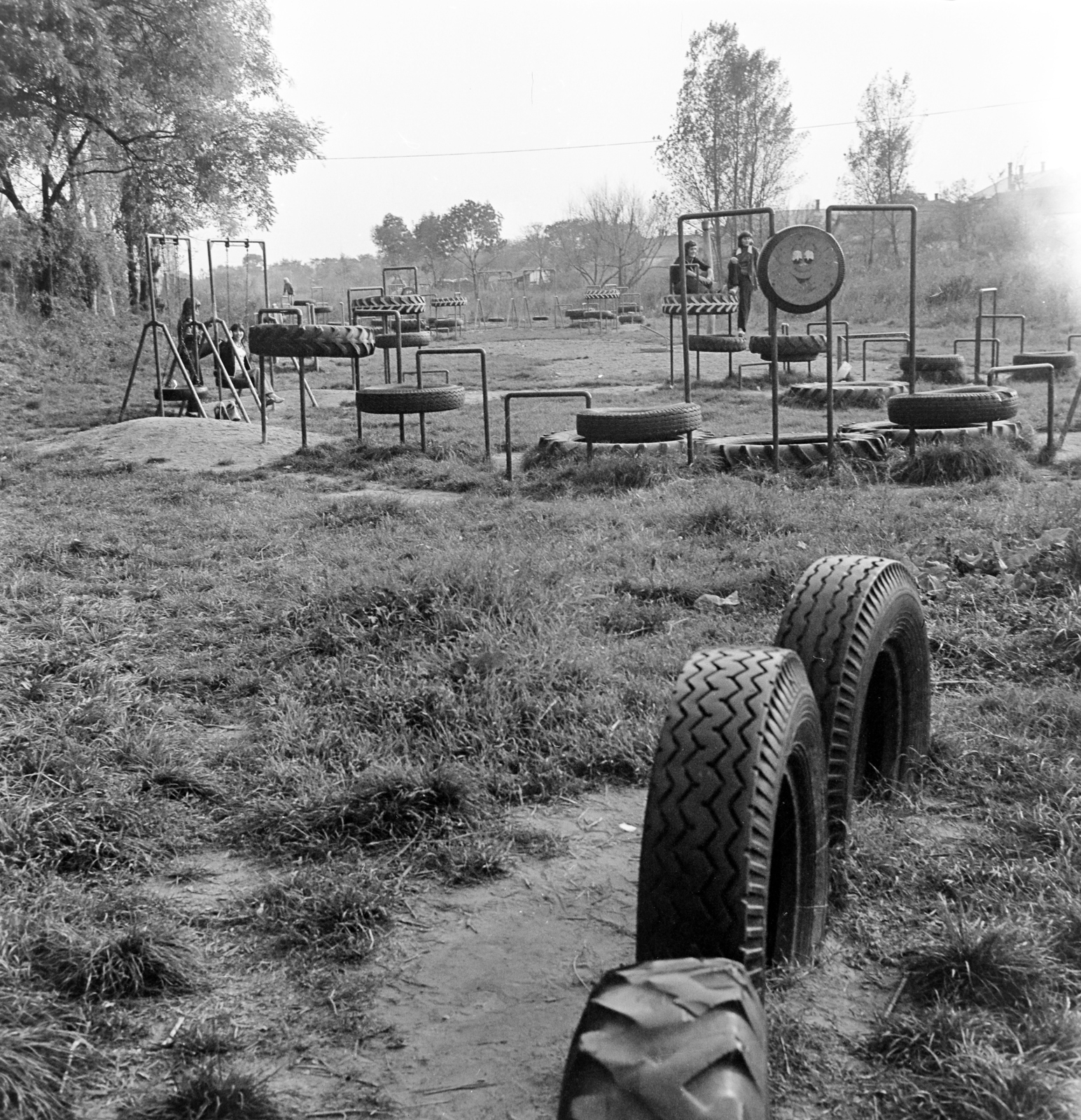 1977, Péterffy István, playground, industrial art, Fortepan #170869