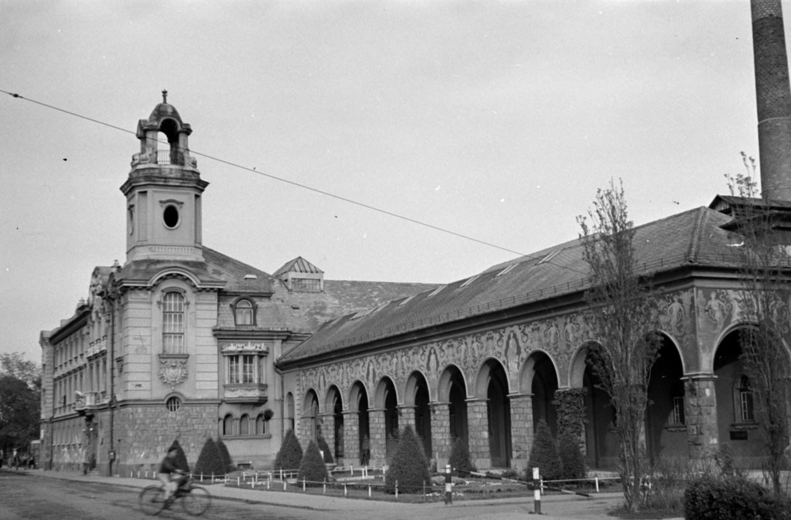 Hungary, Szolnok, Tisza Szálló és Gyógyfürdő., 1955, Sattler Katalin, hotel, Fortepan #171144