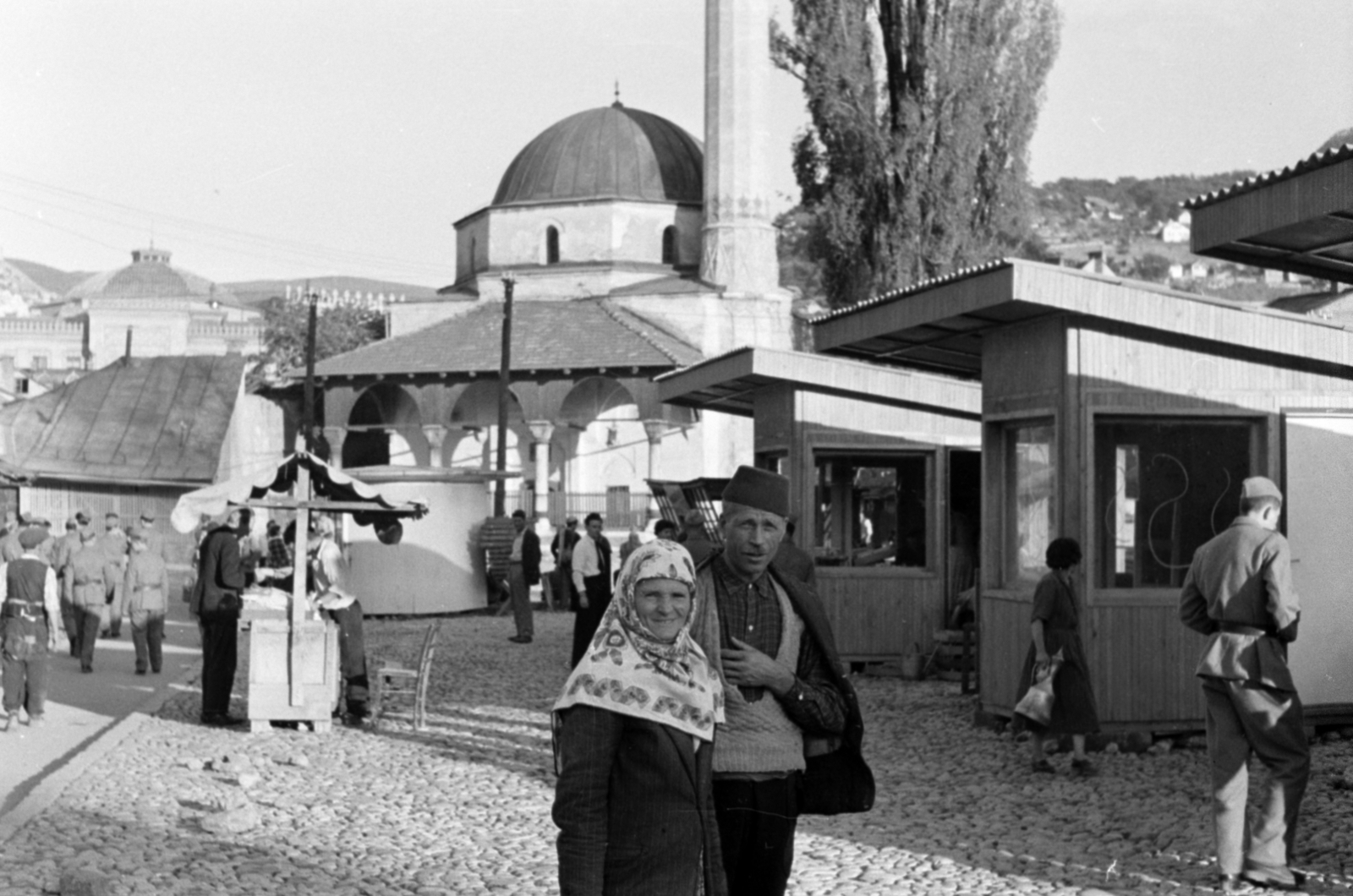Bosnia and Herzegovina, Sarajevo, Bascarsija mecset (Baščaršijska džamija)., 1955, Sattler Katalin, Yugoslavia, Fortepan #171158