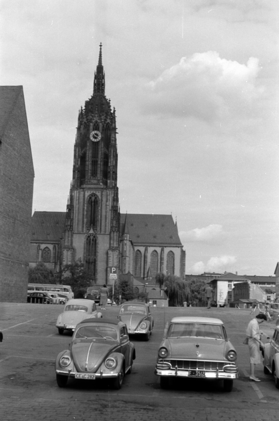 Germany, Frankfurt am Main, Szent Bertalan-székesegyház., 1959, Sattler Katalin, FRG, Fortepan #171301