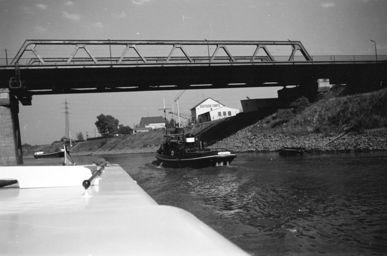 Germany, Duisburg, a mára feltöltött Kaiserhafen., 1959, Sattler Katalin, FRG, Fortepan #171314