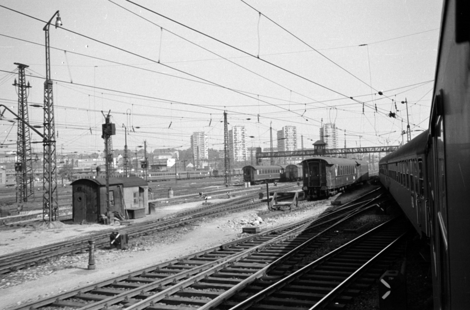 Germany, Stuttgart, főpályaudvar (Hauptbahnhof)., 1959, Sattler Katalin, FRG, Fortepan #171330
