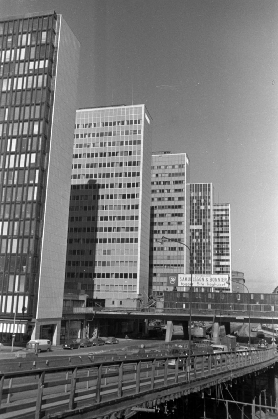 Sweden, Stockholm, Sveavägen a Sergelstorg felől nézve., 1960, Sattler Katalin, modern architecture, tall house, Fortepan #171407