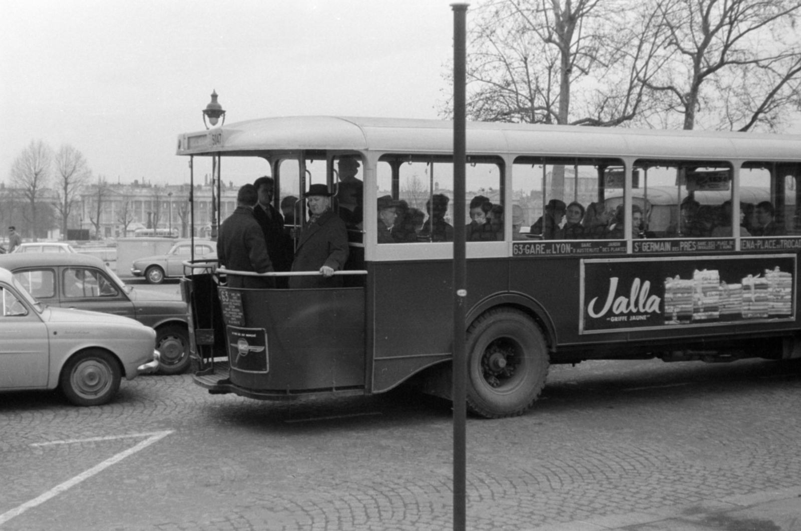 France, Paris, a Place de la Concorde a Quai des Tuileries felől., 1964, Sattler Katalin, Fortepan #171528