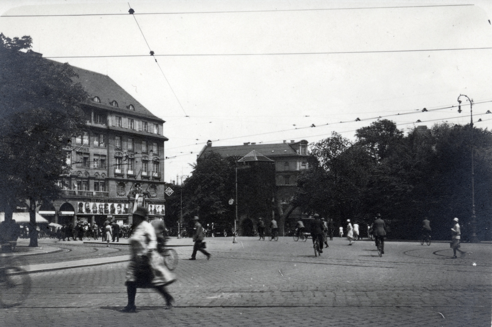 Germany, Munich, Sendlinger Tor Platz, középen a Sendlinger Tor., 1930, Sütő János, Fortepan #171587