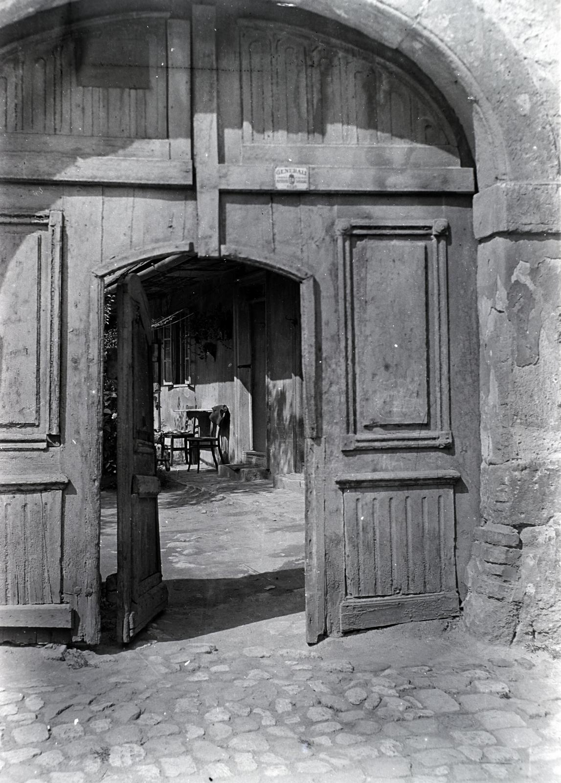 Magyarország, 1927, Sütő János, kapualj, Fortepan #171673