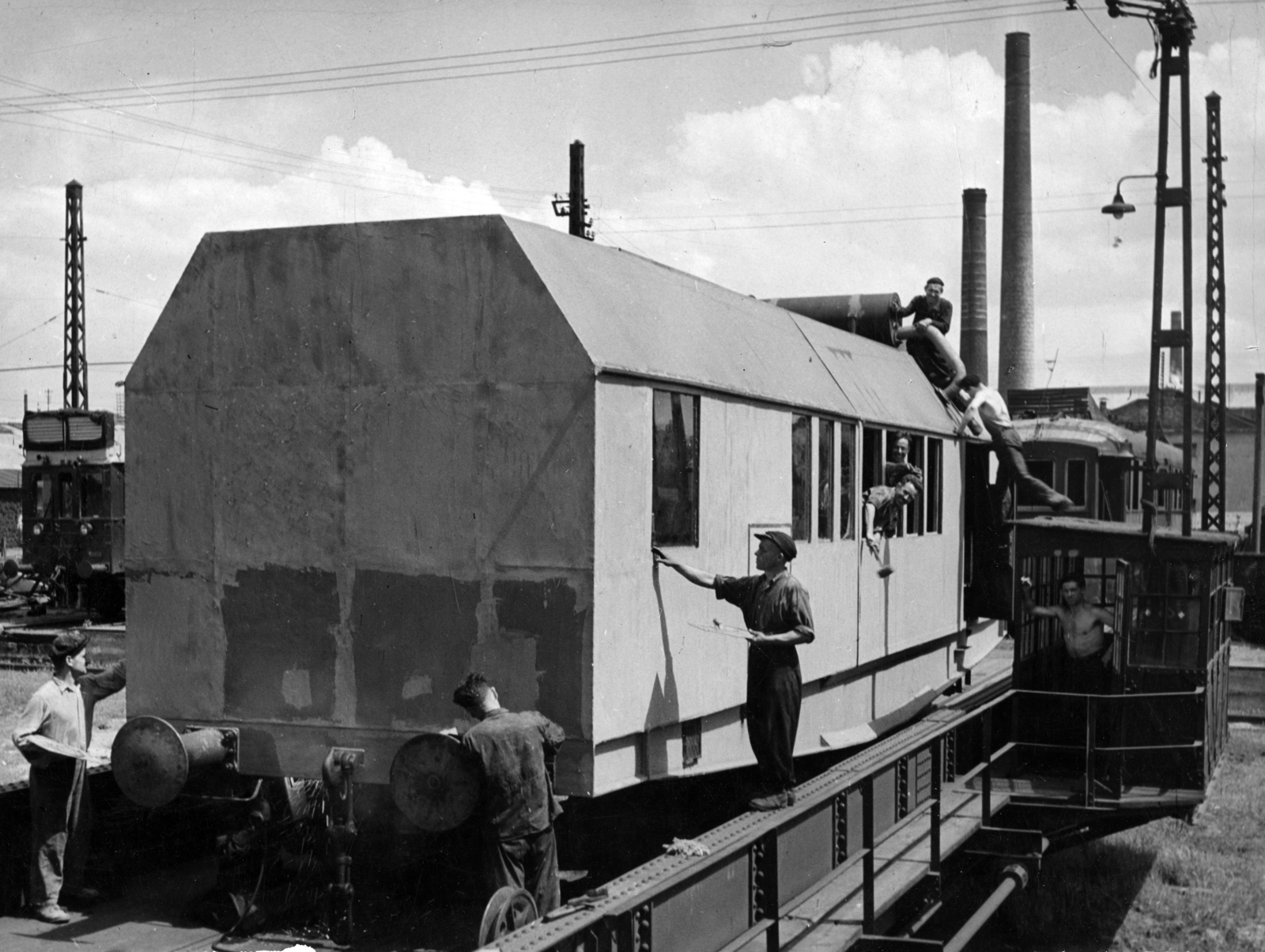 1952, Magyar Műszaki és Közlekedési Múzeum, coach, railway, Fortepan #171752