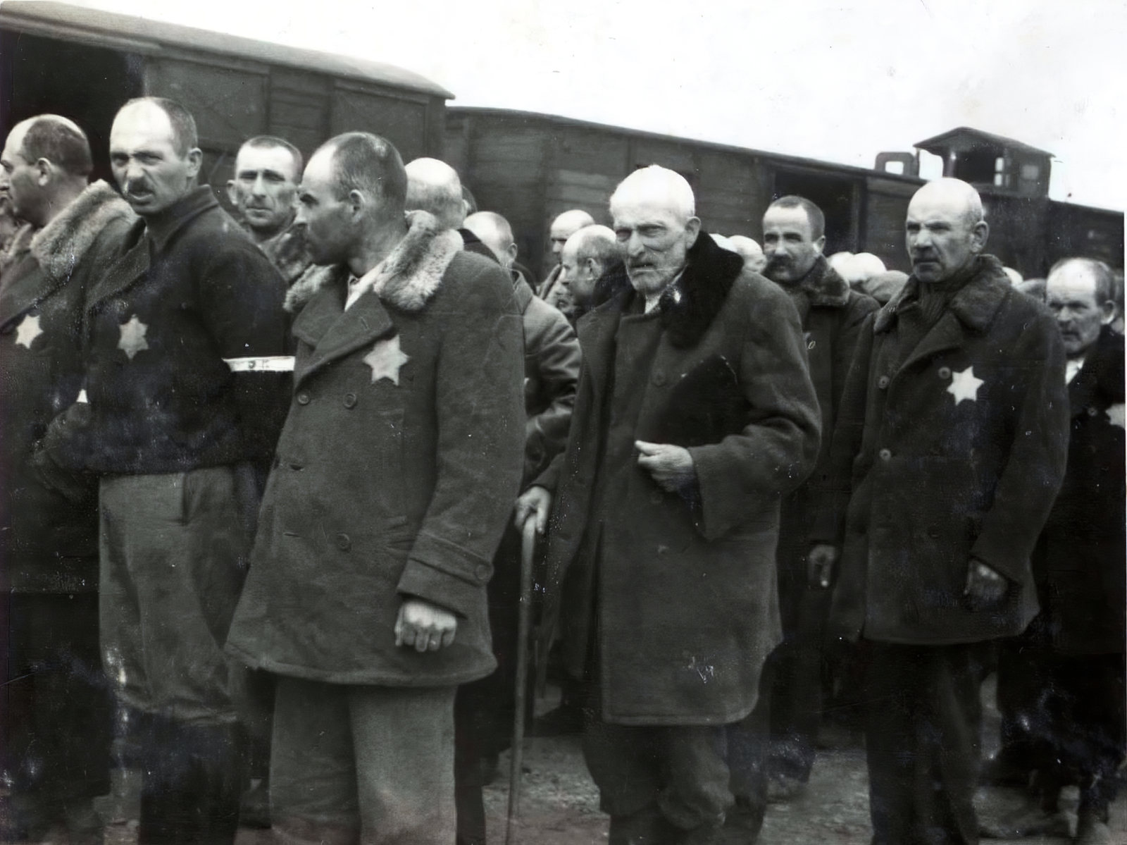 Lengyelország, Oświęcim, az auschwitz–birkenaui koncentrációs tábor., 1944, Lili Jacob, holokauszt, antiszemitizmus, koncentrációs tábor, deportálóvonat, Fortepan #172037