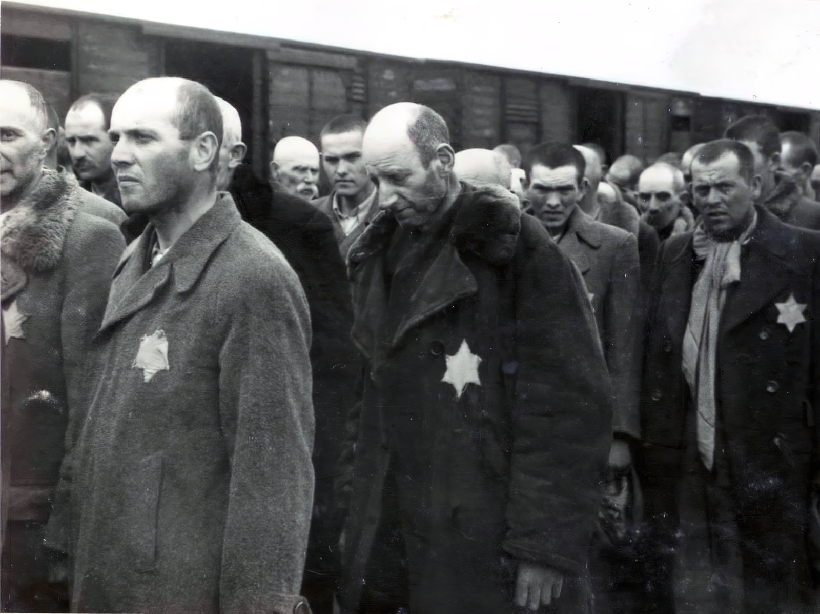 Lengyelország, Oświęcim, az auschwitz–birkenaui koncentrációs tábor., 1944, Lili Jacob, holokauszt, antiszemitizmus, koncentrációs tábor, deportálóvonat, Fortepan #172044