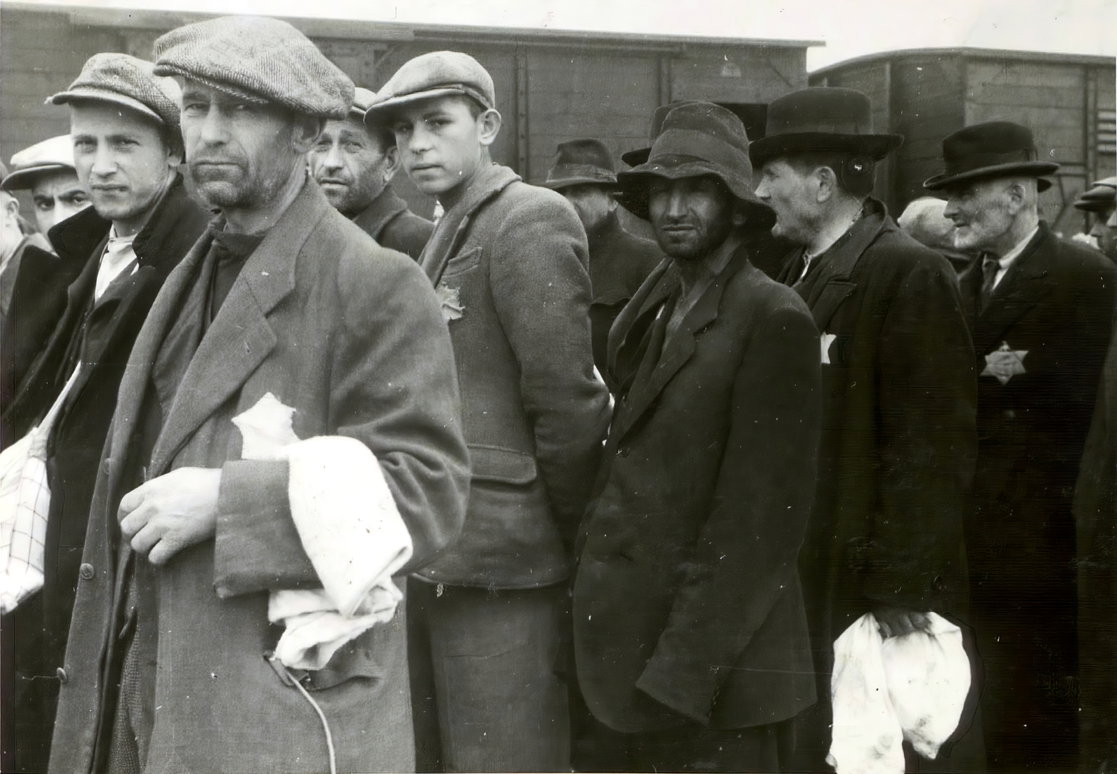 Poland, Oświęcim, az auschwitz–birkenaui koncentrációs tábor., 1944, Lili Jacob, holocaust, antisemitism, concentration camp, Holocaust train, Fortepan #172045