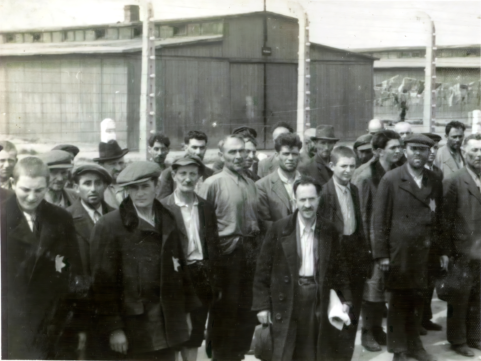 Lengyelország, Oświęcim, az auschwitz–birkenaui koncentrációs tábor., 1944, Lili Jacob, holokauszt, antiszemitizmus, koncentrációs tábor, deportálóvonat, Fortepan #172065