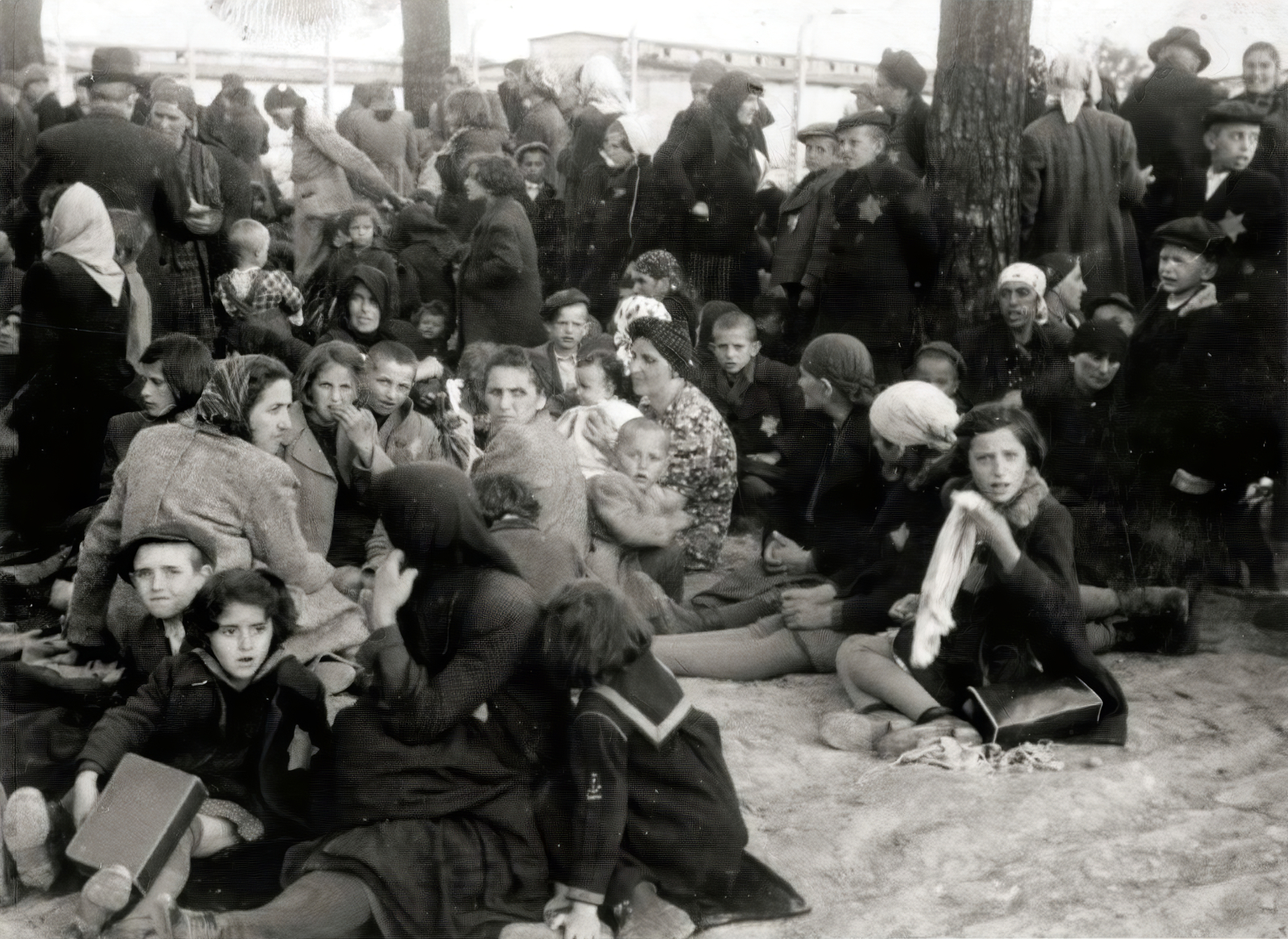 Lengyelország, Oświęcim, az auschwitz–birkenaui koncentrációs tábor., 1944, Lili Jacob, holokauszt, antiszemitizmus, koncentrációs tábor, Fortepan #172119