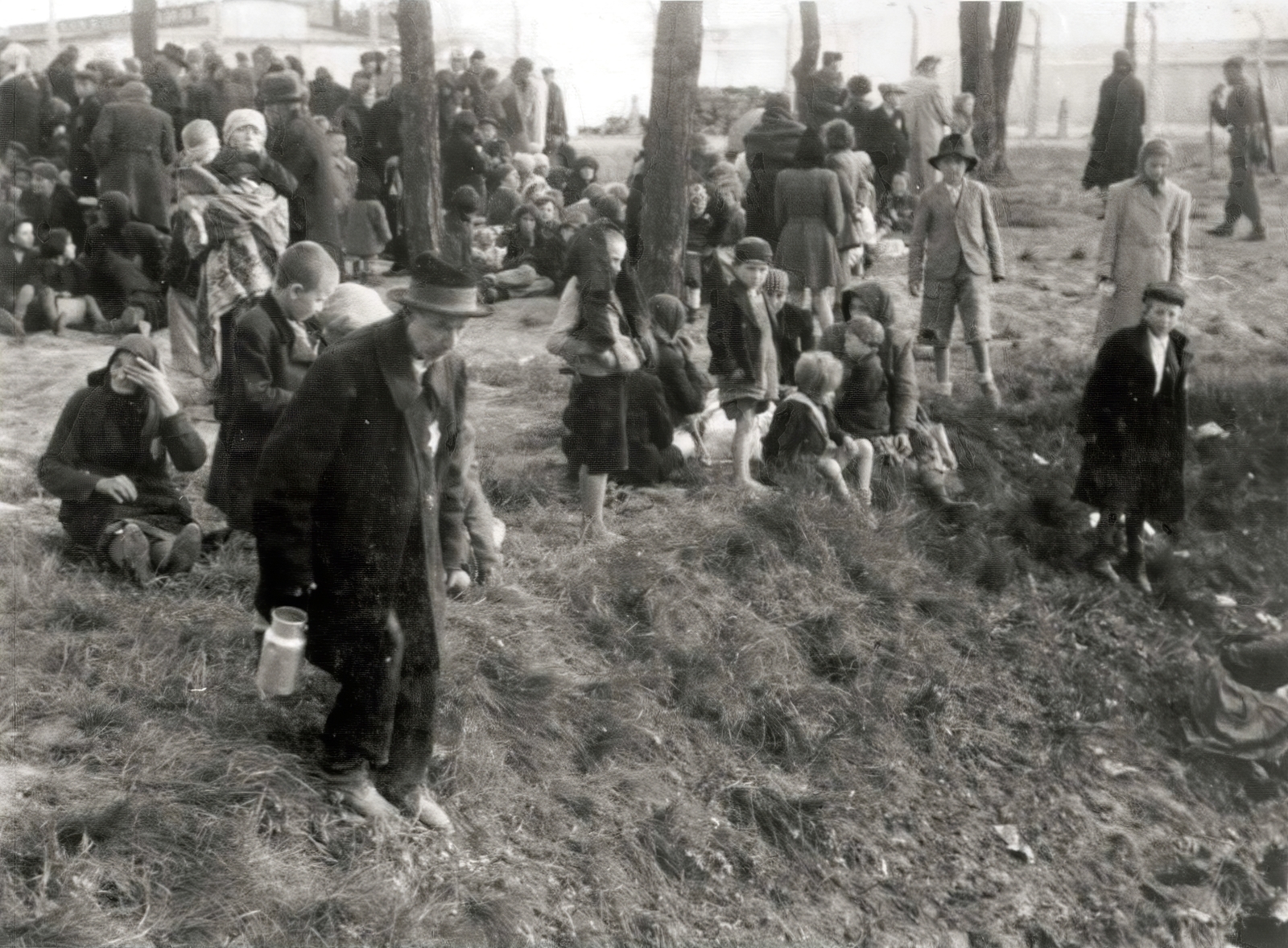 Lengyelország, Oświęcim, az auschwitz–birkenaui koncentrációs tábor., 1944, Lili Jacob, holokauszt, antiszemitizmus, koncentrációs tábor, Fortepan #172123