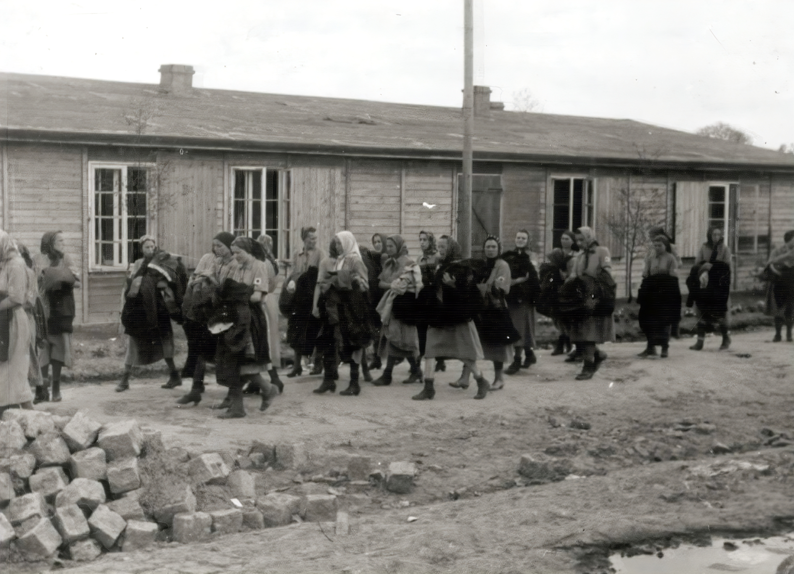 Poland, Oświęcim, az auschwitz–birkenaui koncentrációs tábor., 1944, Lili Jacob, holocaust, antisemitism, concentration camp, Fortepan #172135