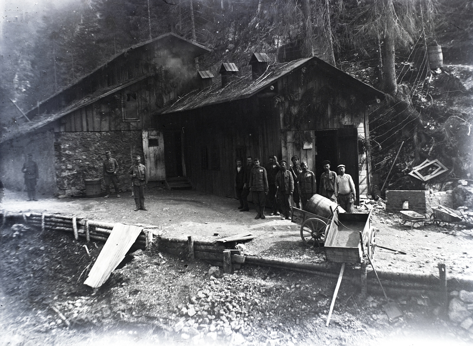 1917, Göcseji Múzeum / Morandini-Schlemmer hagyaték, első világháború, kézikocsi, fedezék, Fortepan #172243