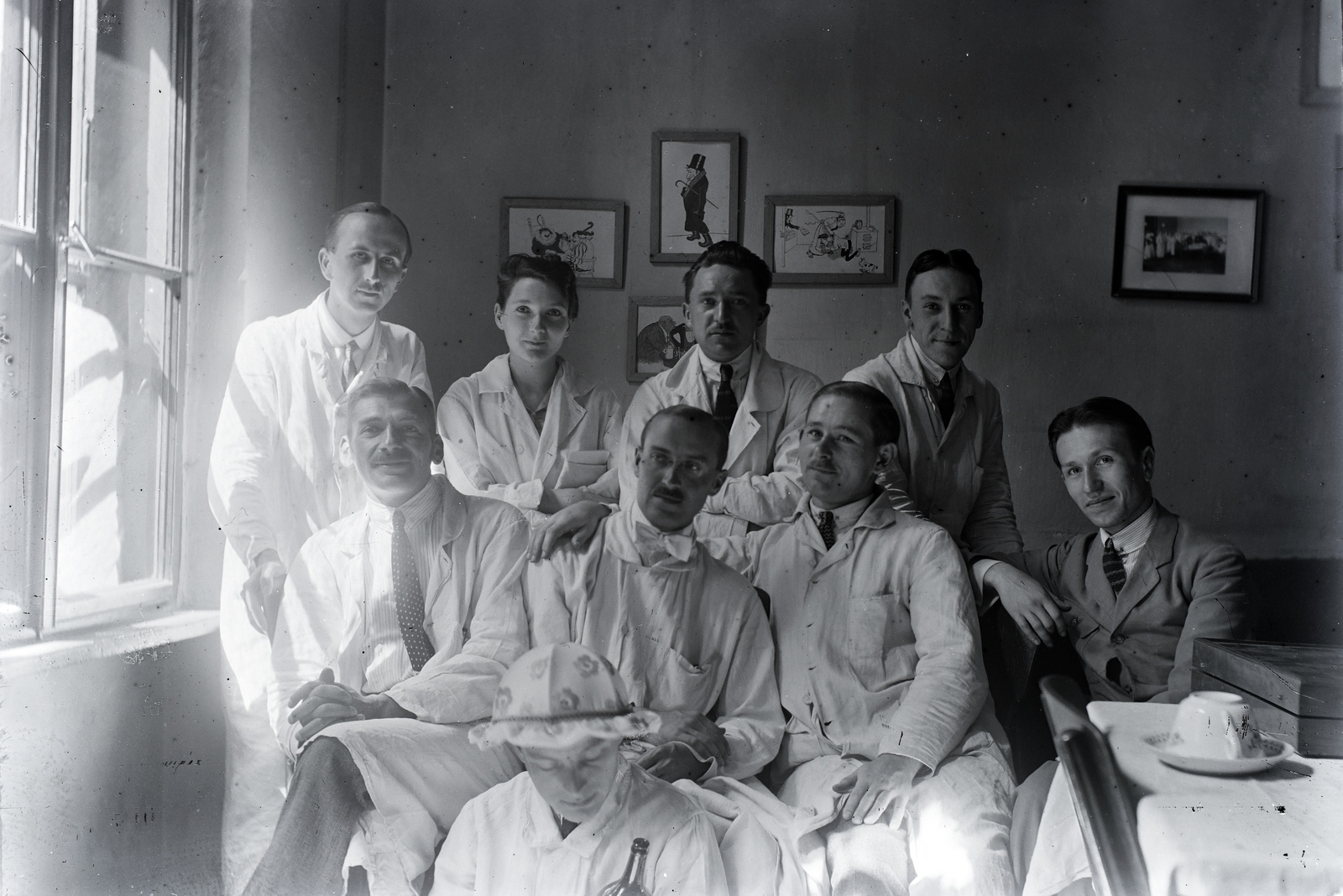 1920, Göcseji Múzeum / Morandini-Schlemmer hagyaték, orvos, tréfálkozás, karikatúra, Fortepan #172316