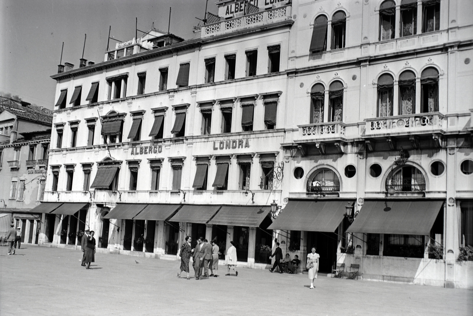 Olaszország, Velence, Riva degli Schiavoni, a szálloda ma Hotel Londra Palace., 1938, Ormos Imre Alapítvány, Ormos Imre, Fortepan #173250