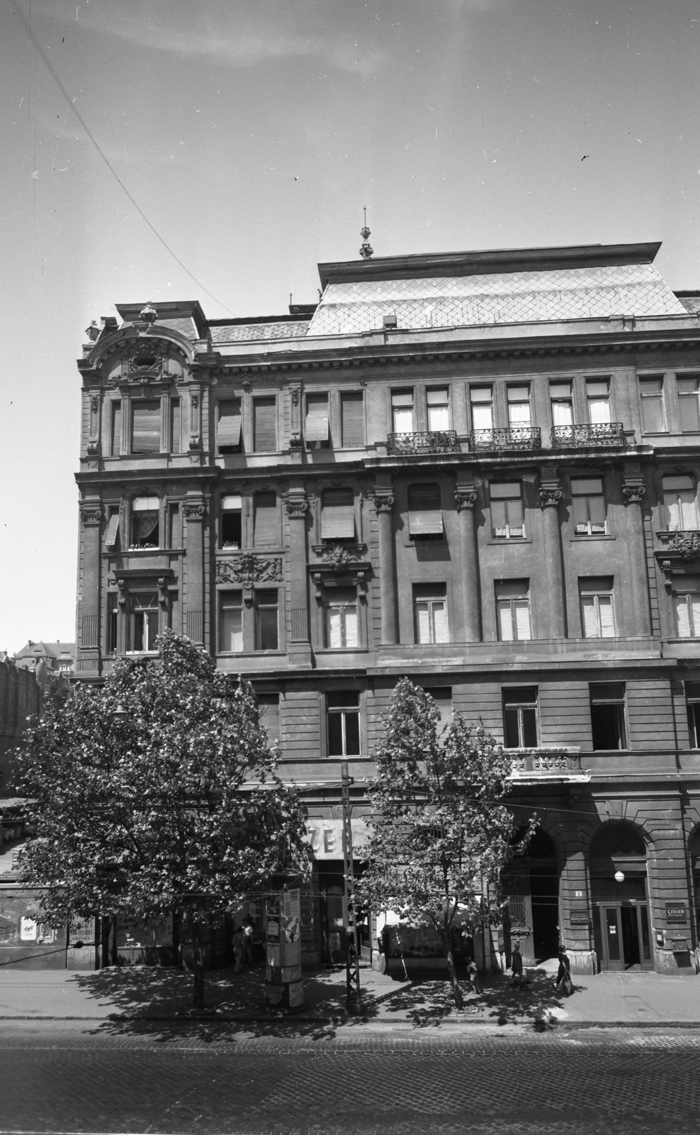 Hungary, Budapest XI., Bartók Béla út 1., 1958, Kotnyek Antal, Budapest, tenement house, Fortepan #173591