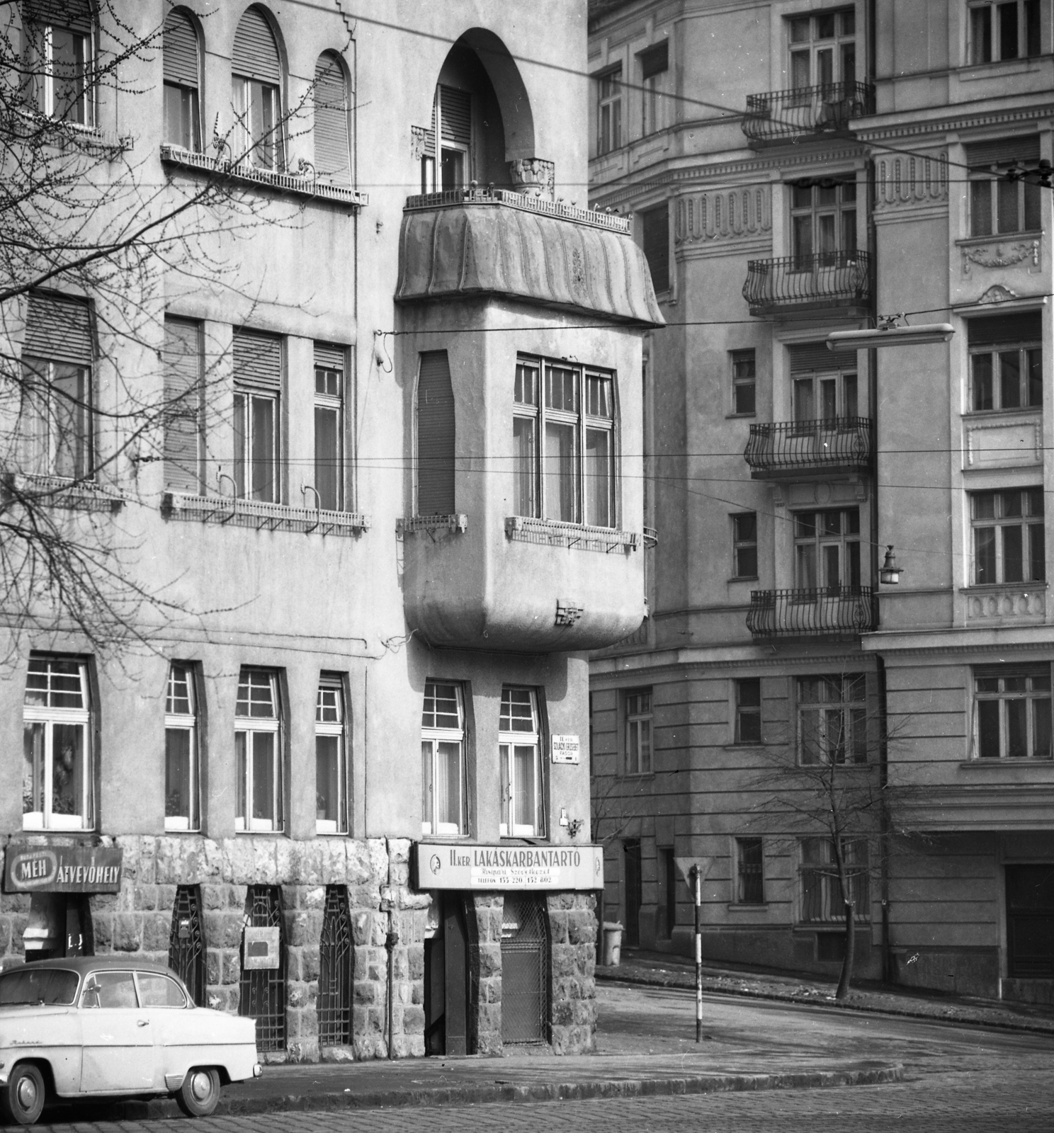 Hungary, Budapest II., Szilágyi Erzsébet fasor - Káplár utca sarok., 1965, Kotnyek Antal, Budapest, Fortepan #173624