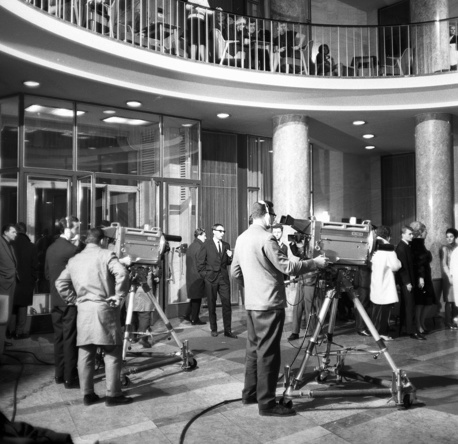 Hungary, Budapest XI., Gellért Szálló, hall, MTV közvetítés., 1961, Kotnyek Antal, Budapest, Fortepan #173909