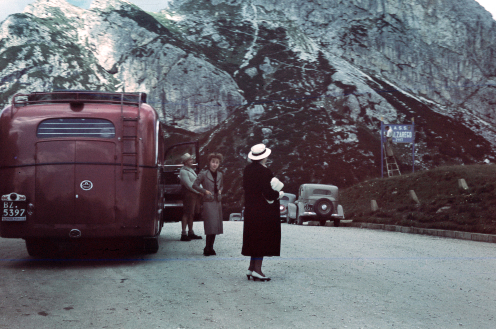 Italy, Dolomiti, Falzarego-hágó., 1935, Aszódi Zoltán, colorful, Fortepan #174048