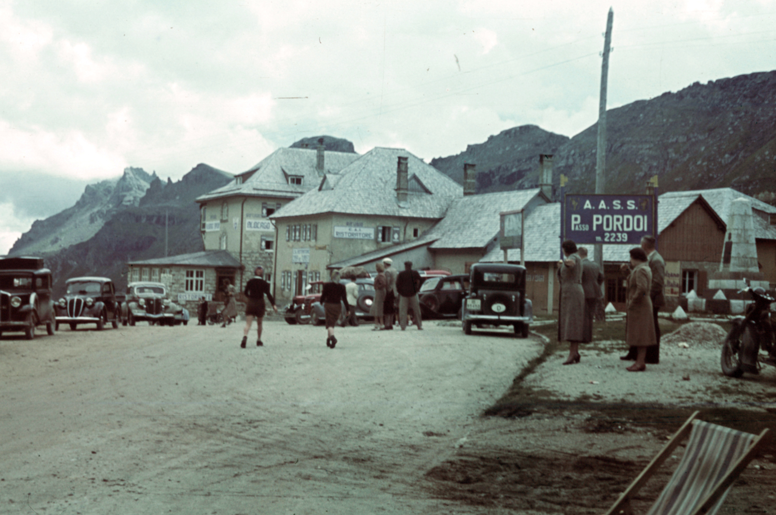 Italy, Dolomiti, Pordoi-hágó., 1935, Aszódi Zoltán, colorful, Fortepan #174050