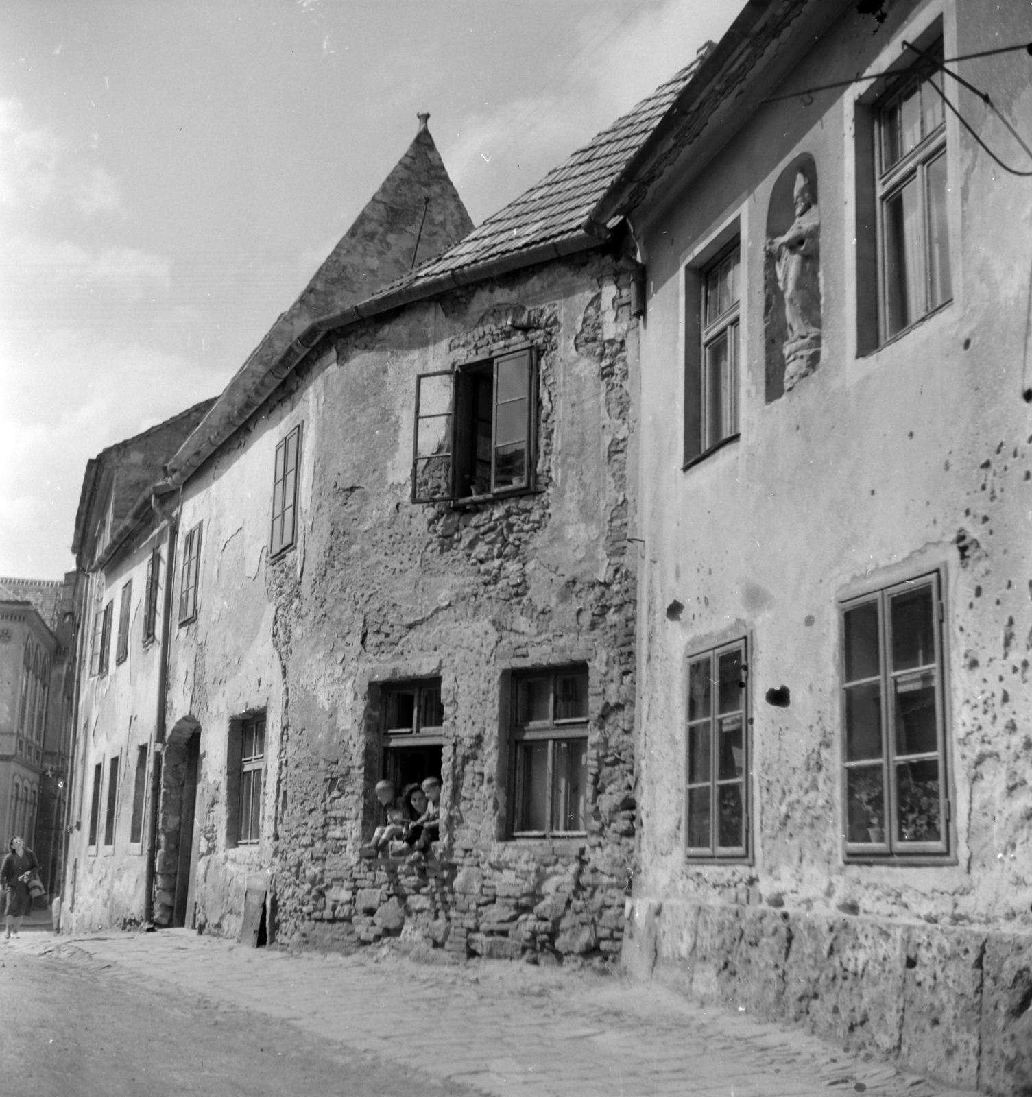 Hungary, Sopron, Halász utca a Jégverem felé nézve., 1955, Előd Erika, street view, Fortepan #174310